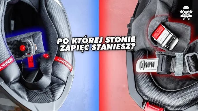 Jak zapiąć kask motocyklowy? 3 typy zapięć i test bezpieczeństwa